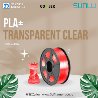 SUNLU 3D Printer Filament PLA+ Transparent Clear High Clarity